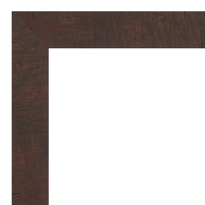 33" X 27" Non-Beveled Wildwood Brown Bathroom Wall Mirror - Amanti Art 4 33" X 27" Non-Beveled Wildwood Brown Bathroom Wall Mirror - Amanti Art - Image 2
