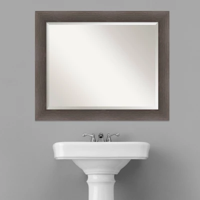 Hardwood Framed Bathroom Vanity Wall Mirror - Amanti Art 7 Hardwood Framed Bathroom Vanity Wall Mirror - Amanti Art - Image 5