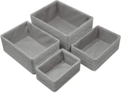 Sorbus Woven Storage Basket - 4-Piece Set 13 Sorbus Woven Storage Basket - 4-Piece Set -Baxton Studio Store GUEST 2daff4f9 040d 488a b4c4 7a41d9b2bca2
