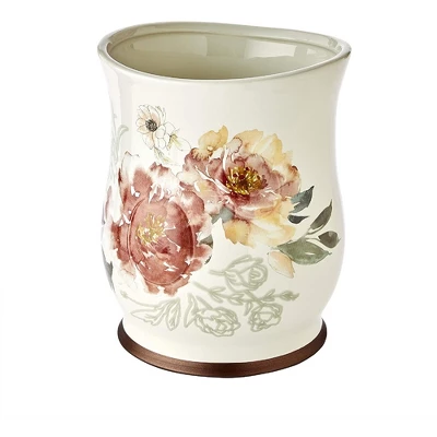 Holland Floral Waste Basket Natural 9.79" X 7.99" X 8.05" By SKL Home 3 Holland Floral Waste Basket Natural 9.79" X 7.99" X 8.05" By SKL Home