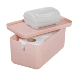 Cade Lidded Storage Bin Blush - IDESIGN 13 Cade Lidded Storage Bin Blush - IDESIGN -Baxton Studio Store GUEST 2e1fc6a2 219d 483f be0d 6b3025f8c554