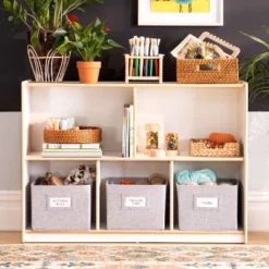 Guidecraft EdQ 2-Shelf 5-Compartment Storage - 30" -Baxton Studio Store GUEST 2ed1ee0d 119e 441a 90d8 03531b08e752