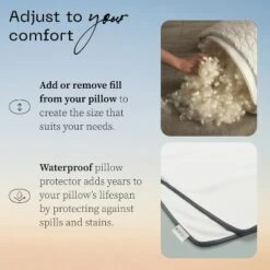 Coop Home Goods 20”x 54" Adjustable Memory Foam Body Pillow - GREENGUARD Gold Certified - Lulltra Washable Cover - White 15 Coop Home Goods 20”x 54" Adjustable Memory Foam Body Pillow - GREENGUARD Gold Certified - Lulltra Washable Cover - White -Baxton Studio Store GUEST 2f56f403 e040 4107 aedc aefa8a23f416