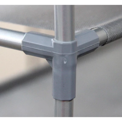 Home Basics 12 Pair Non-Woven Multi-Purpose Stackable Free-Standing Shoe Rack, Grey 4 Home Basics 12 Pair Non-Woven Multi-Purpose Stackable Free-Standing Shoe Rack, Grey - Image 2