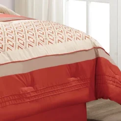 8pc Janna Comforter Set Orange - Riverbrook Home -Baxton Studio Store GUEST 307db915 cf55 4bbe 95ba 587326e0e1fd