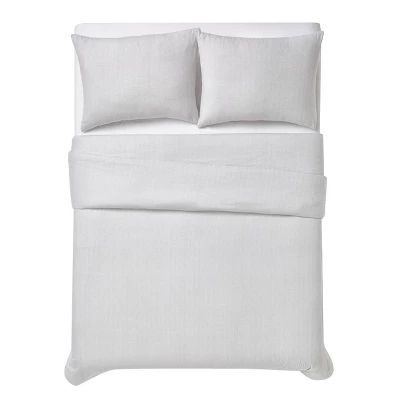 Herringbone Flannel Comforter Set Gray - London Fog 6 Herringbone Flannel Comforter Set Gray - London Fog - Image 4