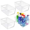 Azar Displays Large Organizer Storage Tote Bin With Handle 11.25"W X 7.5"D X 5"H, 4-Pack 1 Azar Displays Large Organizer Storage Tote Bin With Handle 11.25"W X 7.5"D X 5"H, 4-Pack -Baxton Studio Store GUEST 30f58e40 a8d5 4c53 afe6 0f4aefbc65e7