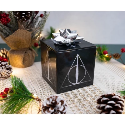 Ukonic Harry Potter Deathly Hallows Tin Storage Box Cube Organizer With Lid | 4 Inches 4 Ukonic Harry Potter Deathly Hallows Tin Storage Box Cube Organizer With Lid | 4 Inches - Image 2