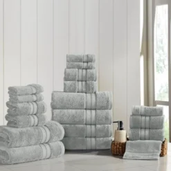 Modern Threads Spunloft 18 Piece Towel Set. 18 Modern Threads Spunloft 18 Piece Towel Set. -Baxton Studio Store GUEST 31849f65 01aa 4879 a2a5 1d1880439037