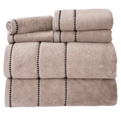 6pc Solid Bath Towel And Washcloth Set - Yorkshire Home -Baxton Studio Store GUEST 33319323 0dbf 43d1 be35 22e7a1928465
