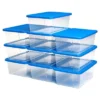 Homz Snaplock 6-Quart Plastic Multipurpose Stackable Storage Container Bins With Blue Latching Lid For Home And Office Organization, Clear (20 Pack) 1 Homz Snaplock 6-Quart Plastic Multipurpose Stackable Storage Container Bins With Blue Latching Lid For Home And Office Organization, Clear (20 Pack) -Baxton Studio Store GUEST 3470cb70 a871 4b5c 9066 dc6617627849