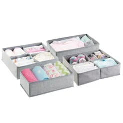 MDesign Kids Fabric Dresser Drawer And Closet Storage Organizer, Set Of 4 13 MDesign Kids Fabric Dresser Drawer And Closet Storage Organizer, Set Of 4 -Baxton Studio Store GUEST 34e5769a 4c9c 448a 889e 74dd15f484bf