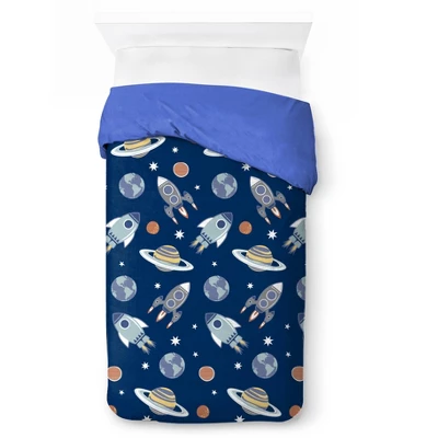 Saturday Park Outer Space 100% Organic Cotton Duvet Cover & Sham Set 5 Saturday Park Outer Space 100% Organic Cotton Duvet Cover & Sham Set - Image 3