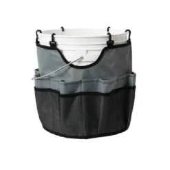 Household Essentials Bucket Caddy Gray/Black -Baxton Studio Store GUEST 357edc54 5eaa 44dc 95a6 b6253b456774