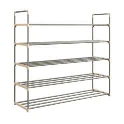 Hastings Home Five-Tier 30-Pair Shoe Storage Rack -Baxton Studio Store GUEST 35db5a01 186c 4e2f a31c 3d76eb12f1cd