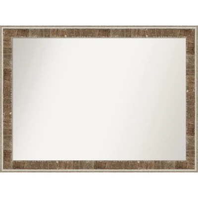 Farmhouse Brown Narrow Non-Beveled Wood Bathroom Wall Mirror 15 Farmhouse Brown Narrow Non-Beveled Wood Bathroom Wall Mirror - Image 13