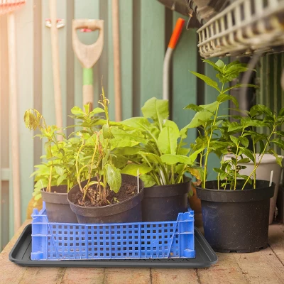All Weather Boot Tray - Medium Water Resistant Plastic Utility Shoe Mat For Indoor And Outdoor Use In All Seasons By Stalwart (Set Of Two, Dark Grey) 6 All Weather Boot Tray - Medium Water Resistant Plastic Utility Shoe Mat For Indoor And Outdoor Use In All Seasons By Stalwart (Set Of Two, Dark Grey) - Image 4