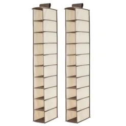 MDesign Fabric Shoe Rack Holder Storage Shelf, Metal Frame, 20 Cube -Baxton Studio Store GUEST 377936bc 6433 4d21 b566 5dc421cf4360