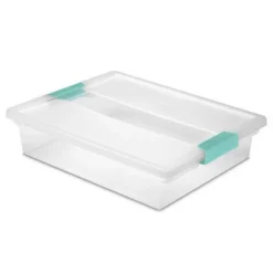 Sterilite Large Clip (12 Pack) & Small Clip (6 Pack) Clear Plastic Storage Organizer Tote Container Bin Box For Home Office Organization And Storage -Baxton Studio Store GUEST 37d1e7a3 8b50 4fcf af30 4acbddd1c932