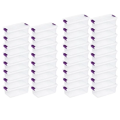 Sterilite 6 Quart Plastic ClearView Multipurpose Stacking Storage Container Tote With Secure Latching Lid For Home And Office Organization 11 Sterilite 6 Quart Plastic ClearView Multipurpose Stacking Storage Container Tote With Secure Latching Lid For Home And Office Organization - Image 9