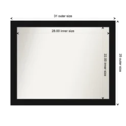 Amanti Art Avon Black Non-Beveled Bathroom Wall Mirror 18 Amanti Art Avon Black Non-Beveled Bathroom Wall Mirror -Baxton Studio Store GUEST 3876feb9 2e08 43e1 8334 7b7fd246c68c