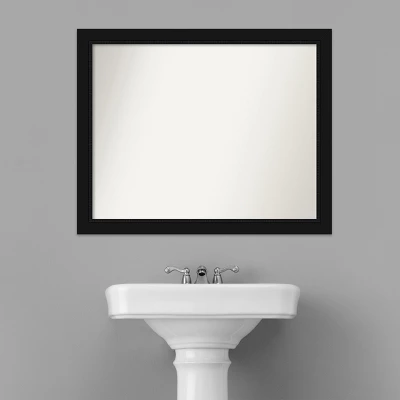 Amanti Art Avon Black Non-Beveled Bathroom Wall Mirror 6 Amanti Art Avon Black Non-Beveled Bathroom Wall Mirror - Image 4