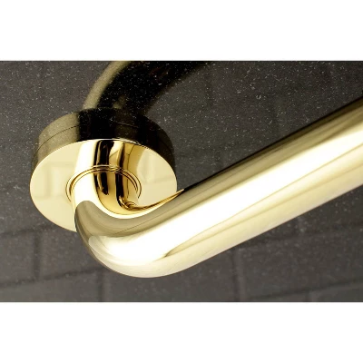 18" Meridian Decorative Grab Bar Polished Brass - Kingston Brass 3 18" Meridian Decorative Grab Bar Polished Brass - Kingston Brass