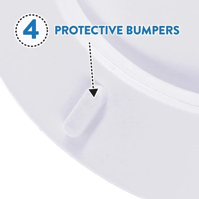 J&V Textiles Embroidered Soft Round Toilet Seat With Easy Clean & Change Hinge, Padded 6 J&V Textiles Embroidered Soft Round Toilet Seat With Easy Clean & Change Hinge, Padded - Image 4