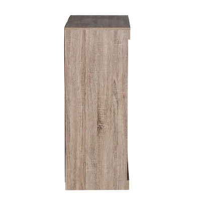 Honey-Can-Do 6 Compartment Divided Cube Cabinet Oak 9 Honey-Can-Do 6 Compartment Divided Cube Cabinet Oak - Image 7