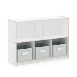 Guidecraft EdQ 2-Shelf 5-Compartment Storage - 30" -Baxton Studio Store GUEST 3ae279ae c786 4223 8e8a 5cff890a284b
