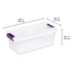 Sterilite 6 Quart Plastic ClearView Multipurpose Stacking Storage Container Tote With Secure Latching Lid For Home And Office Organization 13 Sterilite 6 Quart Plastic ClearView Multipurpose Stacking Storage Container Tote With Secure Latching Lid For Home And Office Organization -Baxton Studio Store GUEST 3b2190c6 1e03 4a27 8829 c0b197da539f