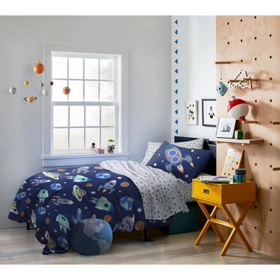 Saturday Park Outer Space 100% Organic Cotton Duvet Cover & Sham Set 8 Saturday Park Outer Space 100% Organic Cotton Duvet Cover & Sham Set - Image 6