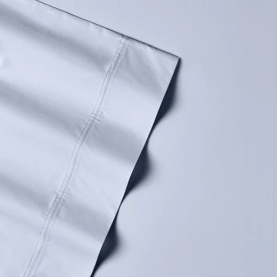 King 300 Thread Count Clean Performance Solid Sheet Set Blue - Sealy 8 King 300 Thread Count Clean Performance Solid Sheet Set Blue - Sealy - Image 6