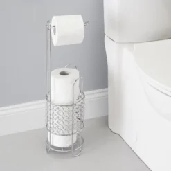 Home Basics Free Standing Dispensing Toilet Paper Holder, Chrome 9 Home Basics Free Standing Dispensing Toilet Paper Holder, Chrome -Baxton Studio Store GUEST 3c2880a0 fb0f 464e 8617 692a2681927d