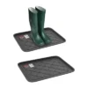 Fleming Supply All Weather Small Plastic Boot Tray - Dark Gray, Set Of 2 -Baxton Studio Store GUEST 3c53a177 1cf0 450b b11d 15f00cbeb70c