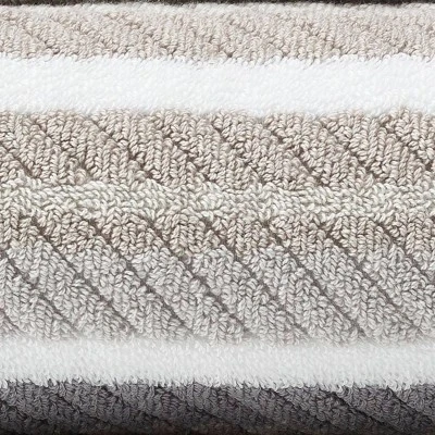 3pc Ocean Bay Striped Bath Towel Set Gray - Tommy Bahama 3 3pc Ocean Bay Striped Bath Towel Set Gray - Tommy Bahama