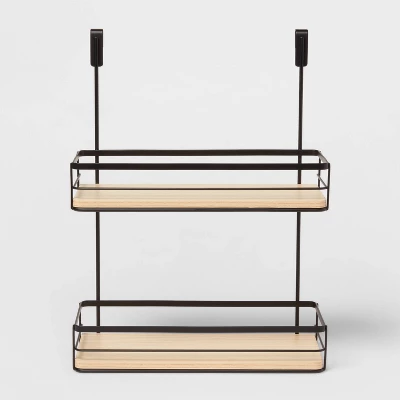 Over The Cabinet Tiered Shelves With Wood - Brightroom™ 5 Over The Cabinet Tiered Shelves With Wood - Brightroom™ - Image 4