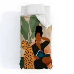 Domonique Brown Stay Home Duvet Set - Deny Designs -Baxton Studio Store GUEST 3e69a66d 00df 4e07 832d bc01c98af5e8