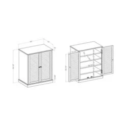 Belina 5 Shelf Shoe Cabinet Espresso - MiBasics -Baxton Studio Store GUEST 3f84da65 389e 409f 8156 448733c80691