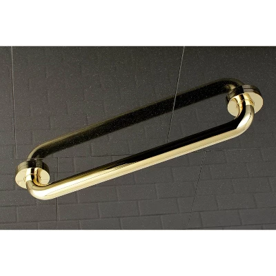 18" Meridian Decorative Grab Bar Polished Brass - Kingston Brass 4 18" Meridian Decorative Grab Bar Polished Brass - Kingston Brass - Image 2