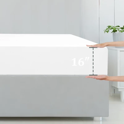 1 Pc Soft Silky Soft Cooling Fitted Sheets With 16" Deep Pocket - PiccoCasa 4 1 Pc Soft Silky Soft Cooling Fitted Sheets With 16" Deep Pocket - PiccoCasa - Image 2