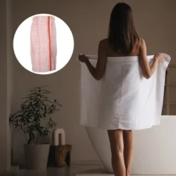 Unique Bargains Adjustable Button Elastic Band Bathroom Soft Absorbent Towel Bath Wrap 55.12"x30.31" 1 Pc 13 Unique Bargains Adjustable Button Elastic Band Bathroom Soft Absorbent Towel Bath Wrap 55.12"x30.31" 1 Pc -Baxton Studio Store GUEST 40be0898 dfdd 4b8c 8d35 5e6a1fd51b82