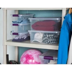 Sterilite 6 Quart Plastic ClearView Multipurpose Stacking Storage Container Tote With Secure Latching Lid For Home And Office Organization 15 Sterilite 6 Quart Plastic ClearView Multipurpose Stacking Storage Container Tote With Secure Latching Lid For Home And Office Organization -Baxton Studio Store GUEST 410fcffb 2347 4f2c ab75 2f055e536a08