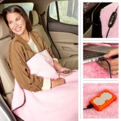 Heated Blanket 2-Pack - USB-Powered Fleece Throw Blankets For Travel, Home, Office, Or Camping - Winter Car Accessories By Stalwart (Pink) 15 Heated Blanket 2-Pack - USB-Powered Fleece Throw Blankets For Travel, Home, Office, Or Camping - Winter Car Accessories By Stalwart (Pink) -Baxton Studio Store GUEST 41294309 8fc9 4159 b3b4 69e42523a1a9