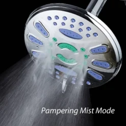 7" Six Setting Elite High Pressure Ultra Luxury Rainfall Shower Head Chrome - AquaDance -Baxton Studio Store GUEST 431d6848 9c33 4947 93bf f133affdc37b