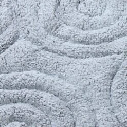 Knightsbridge Beautiful Circle Design Premium Quality Year Round Cotton With Non-Skid Back Bath Rug Silver -Baxton Studio Store GUEST 435c40b2 00bc 4048 904a 4b27a259f916