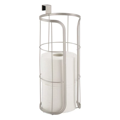 MDesign Metal Over The Tank Toilet Tissue Paper Roll Holder 8 MDesign Metal Over The Tank Toilet Tissue Paper Roll Holder - Image 6