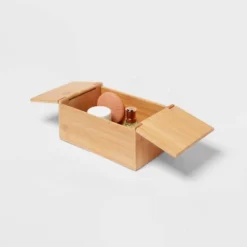 6" X 9" X 4" Rectangular Hinge Lid Bamboo Countertop Organizer - Brightroom™ 7 6" X 9" X 4" Rectangular Hinge Lid Bamboo Countertop Organizer - Brightroom™ -Baxton Studio Store GUEST 448d43d4 ccde 4178 8ab1 21a8ac437e38