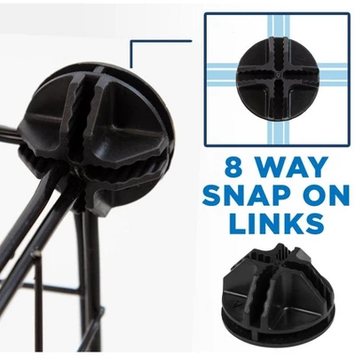 Mount-It! Wire Storage Cubes, 12-Cube Metal Grid Organizer | Modular Wire Shelving Units, DIY Closet Cabinet Organizer | 14" W X 14" H 4 Mount-It! Wire Storage Cubes, 12-Cube Metal Grid Organizer | Modular Wire Shelving Units, DIY Closet Cabinet Organizer | 14" W X 14" H - Image 2