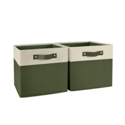 2pc Kids' 10.5" Two-Toned Folding Storage Bin Set - RiverRidge Home -Baxton Studio Store GUEST 44ec3bb4 6492 4270 8e41 fc87b00d4061